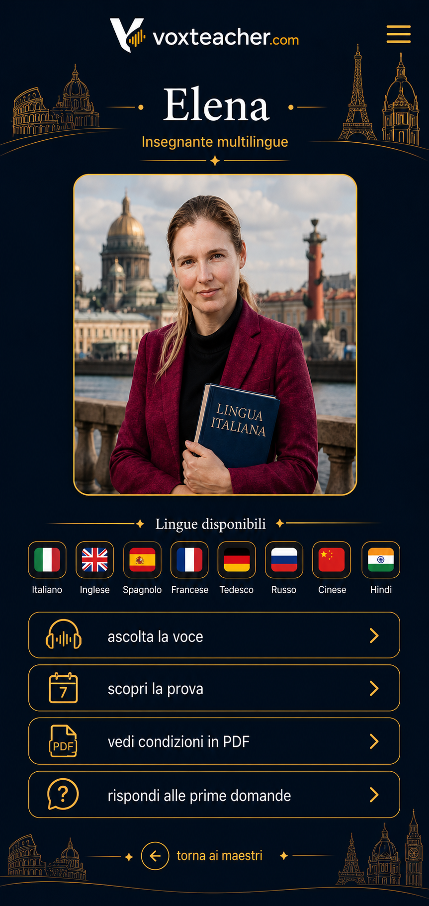 Pagina Elena VoxTeacher approvata